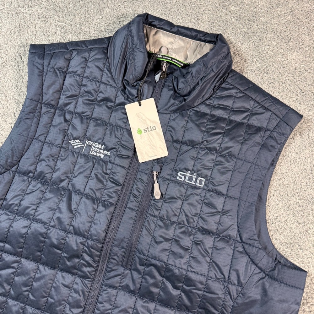 Stio Azura Insulated Vest Mens Large Primaloft Full Zip Quilted Bank of America